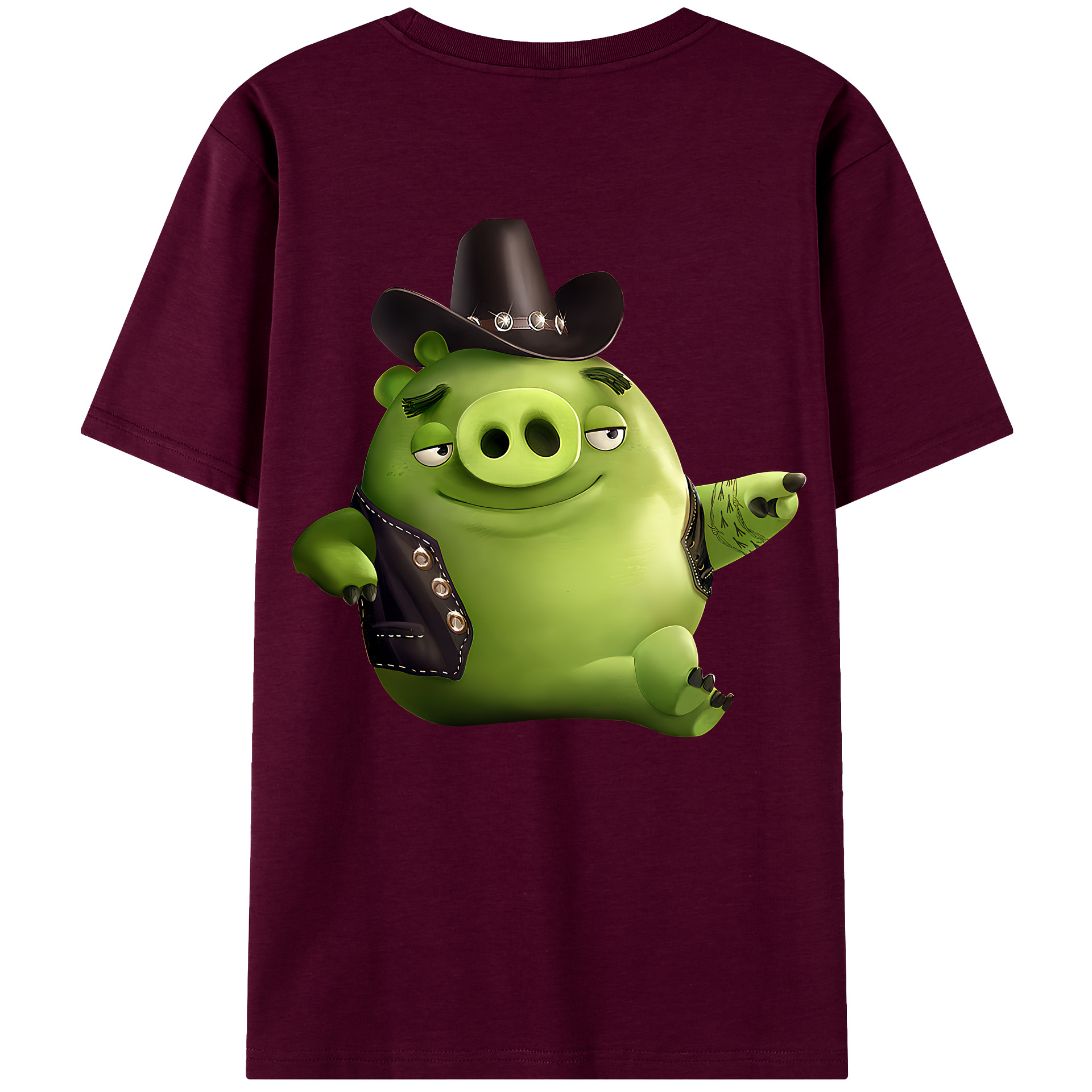 （画像用） Angry Birds アングリーバード レディース半袖Tシャツ(バックプリント)
